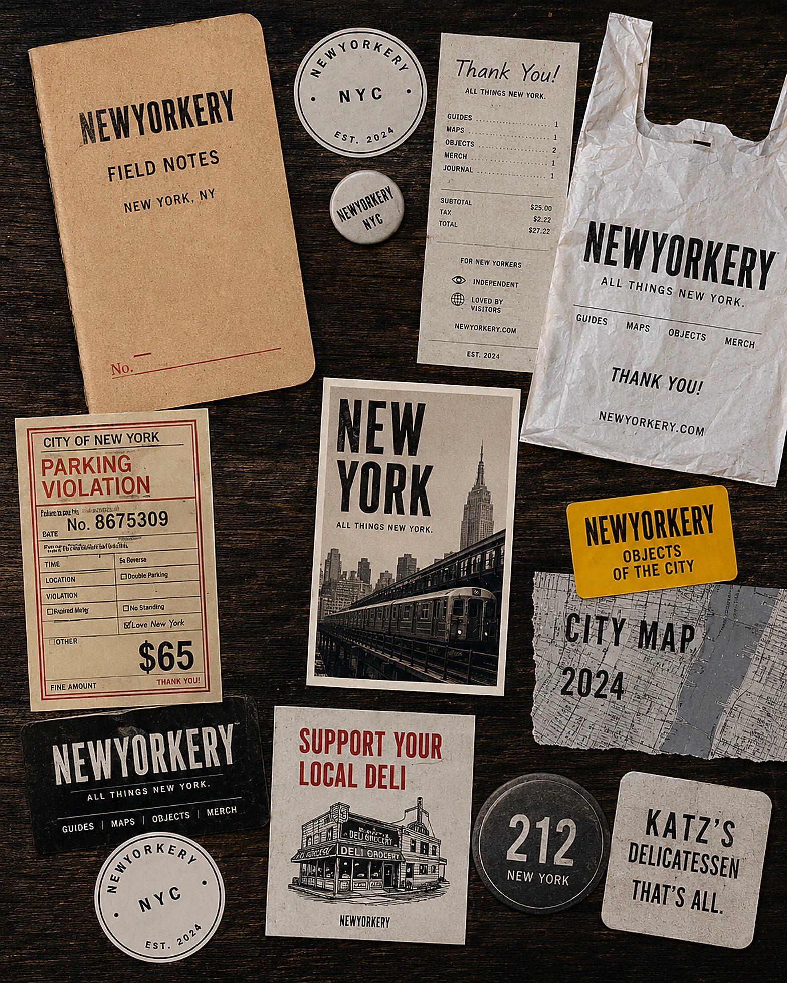 NEWYORKERY street language: Packaging · kraft and tape