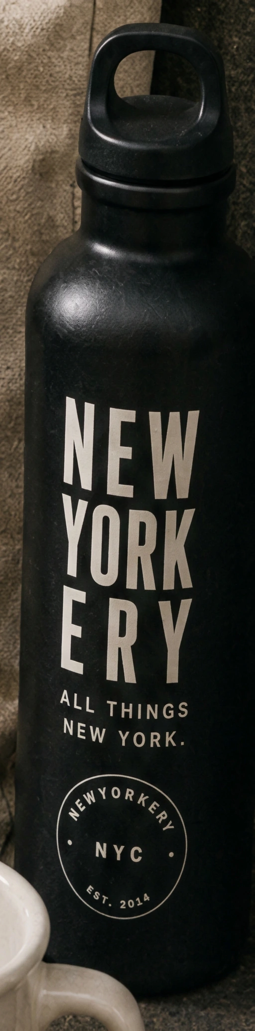 Matte black NEWYORKERY bottle