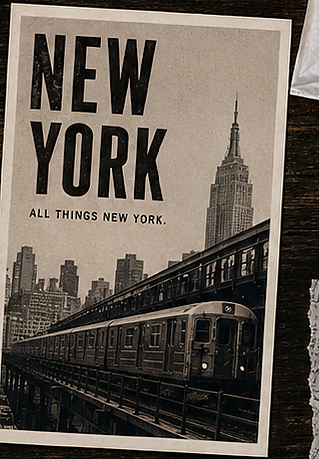 NEWYORKERY printed card set